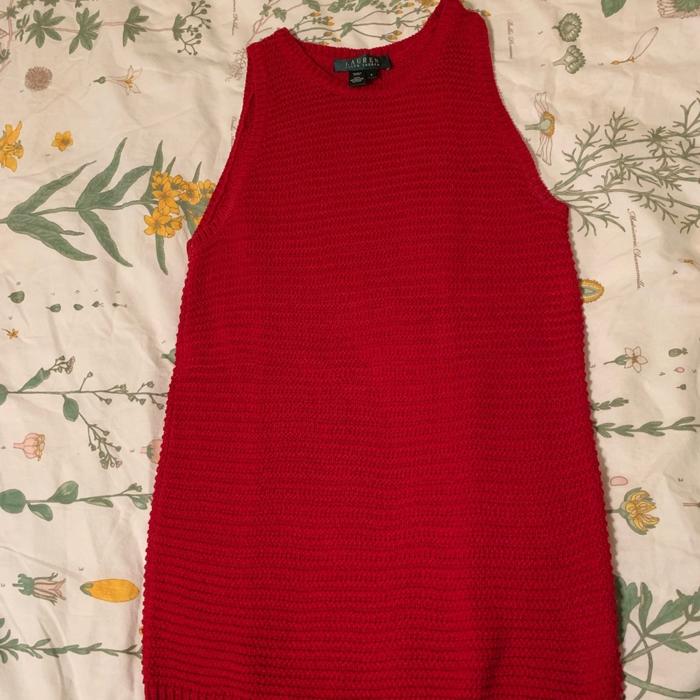 EUC Red Knit Top from Ralph Lauren